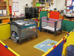 Nursery with pack and play
